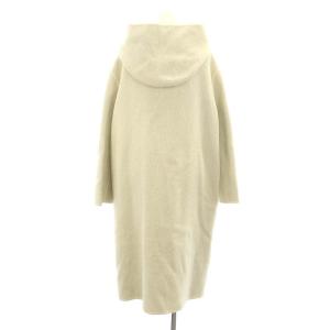 Theory SHAGGY DOUBLE FACE CLEAN DUFFLE COAT フードコート アウター ロング アルパカ混 S アイボリー