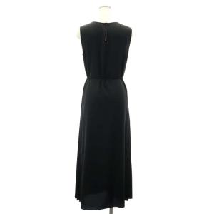 Theory 21SS SPRING PLEAT PANEL PLEAT DR ワンピース ロング ノースリーブ ウエストリボン付き S