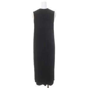 Theory 23SS New Dress Up High NK DR ワンピース ニット ロング ノースリーブ S 黒 ブラック