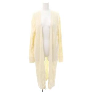 23SS Bristol Cotton Torina DS カーディガン ニット 長袖 ロング 透かし編み S オフホワイト