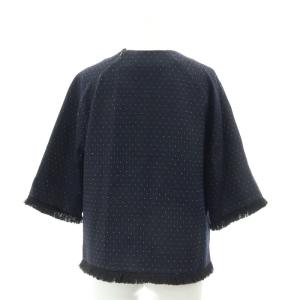 3.1 phillip lim セットアップ 上下 ショートパンツ プルオーバー カットソー 五分袖 ドット ボーダー 0 紺 ネイビー