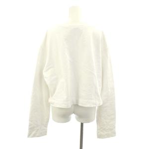 Acne Studios ユナイテッドアローズ取り扱い クロップドスウェット トレーナー 長袖 コットン S 白 ホワイト
