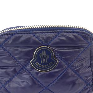 MONCLER BEAUTY CASE ポーチ ロゴ 紺 ネイビー