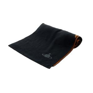 Vivienne Westwood マフラーリバーシブル オーブ ブラック ブラウン