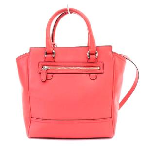 COACH ハンドバッグ ショルダーバッグ 2way 斜め掛け タッセル レザー 赤 レッド
