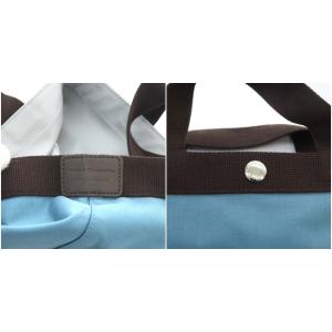 Hervé Chapelier 701C コーデュラ舟型トートS ハンドバッグ コーデュラナイロン アーティック×モカ