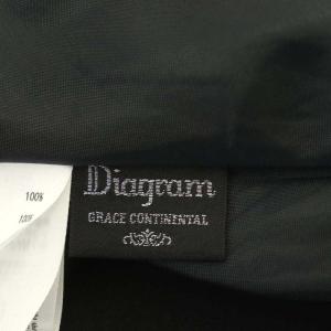 Diagram GRACE CONTINENTAL フルーツプリントスカート ロング フレア 38 黒 ブラック マルチカラー