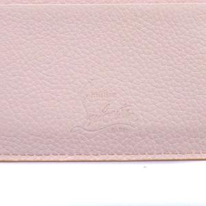 Christian Louboutin パスケース スタッズ レザー ピンク