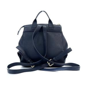 LANVIN en Bleu リュックサック デイパック レザー リボンタッセル 紺 ネイビー SH