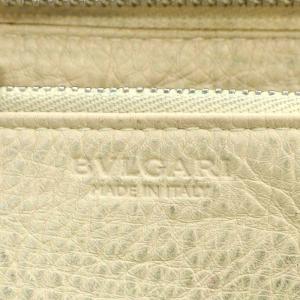 BVLGARI レオーニ 長財布 ラウンドファスナー レザー ベージュ