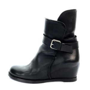 BUTTERO エンジニアブーツ ショートブーツ レザー 37 24cm 黒 ブラック