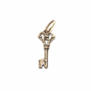 agete ペンダントトップ ネックレスチャーム 鍵 キーモチーフ K10 ダイヤモンド 0.01ct ゴールド