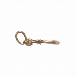 agete ペンダントトップ ネックレスチャーム 鍵 キーモチーフ K10 ダイヤモンド 0.01ct ゴールド