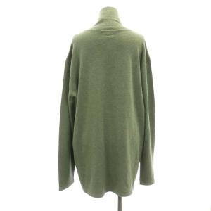 GIORGIO ARMANI ハイネックニット セーター 長袖 プルオーバー ハイネック ウール混 L 緑 グリーン