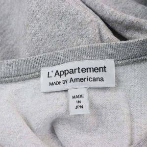 AMERICANA アパルトモン別注 A-Line Sweat スウェット トレーナー カットソー 長袖 チュニック丈 杢グレー