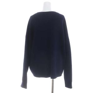 L'Appartement C/N KNIT PULLOVER ニット セーター 長袖 プルオーバー ウール 紺 ネイビー