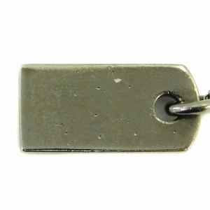 Christian Dior ブレスレット ロゴプレート チェーン シルバー色