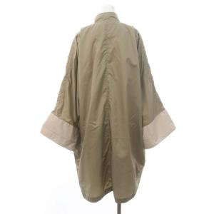 HUNTING WORLD LIMONTA ナイロンコート スプリングコート 薄手 ロング M カーキベージュ