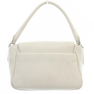 HIROFU レザーバッグ ハンドバッグ ショルダーバッグ 2way レザー ライトグレー