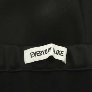 EVERYDAY I LIKE Vintage Satin スカート ロング セミフレア 黒 ブラック
