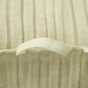 Helmut Lang FINE WOL RIB SLAH RIB VNK リブニット セーター 長袖 S クリーム色