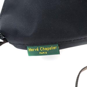 Hervé Chapelier イロン 舟型S ショルダーバッグ ナイロン 黒 ブラック 2885N