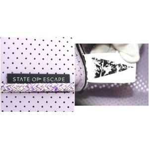 STATE OF ESCAPE Escape Carryall トートバッグ ハンドバッグ ネオプレン ポーチ付き 紫 パープル