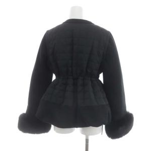 GRACE CONTINENTAL 22AW キルトジャージダウンジャケット 切替 38 ブラック