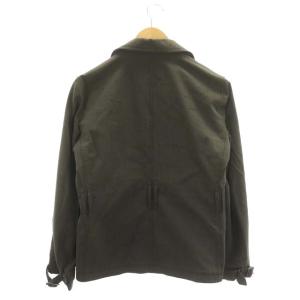 BURBERRY LONDON ダブル ジャケット アウター テーラード コットン 10 ダークブラウン