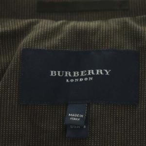 BURBERRY LONDON ダブル ジャケット アウター テーラード コットン 10 ダークブラウン
