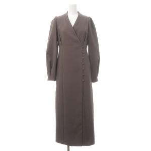 クラスタイトワンピース ロング 長袖 1 モカ