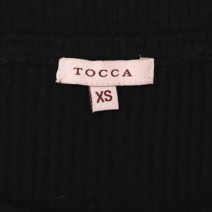 TOCCA LIBERAL 五分袖リブニット カットソー XS 黒 ブラック