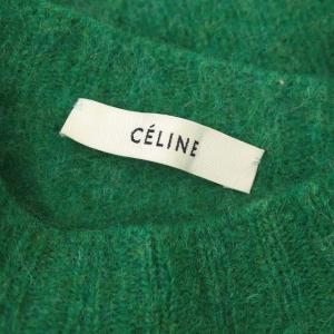 CELINE フィービー ウール クルーネックニットプルオーバー セーター 長袖 S グリーン