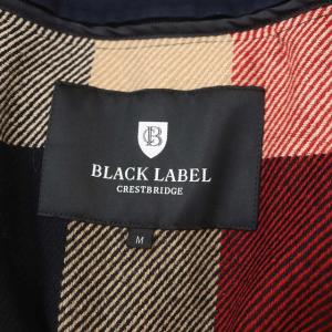 BLACK LABEL CRESTBRIDGE ライナー付き トレンチコート ダブル ベルト付き M 紺 ネイビー