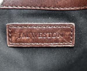J.M.WESTON ブリーフケース ビジネスバッグ トートバッグ ショルダーバッグ 2way 斜め掛け レザー ダークブラウン