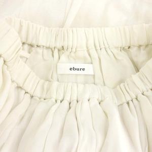 ebure ロングフレアスカート マキシ丈 コットン 38 M ベージュ /YQ OS