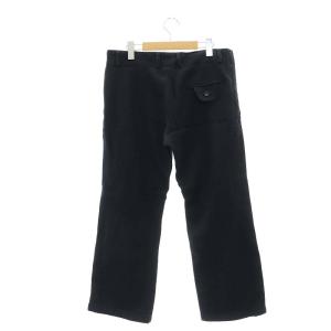 Y's ヨウジヤマモト ウール ストレートパンツ 2 黒 紺 ブラック ネイビー