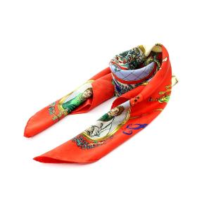 CHASSE EN INDE インドの狩猟 カレ90 スカーフ シルク 絹 マルチカラー