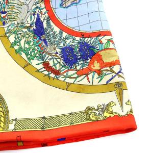 HERMES CHASSE EN INDE インドの狩猟 カレ90 スカーフ シルク 絹 マルチカラー