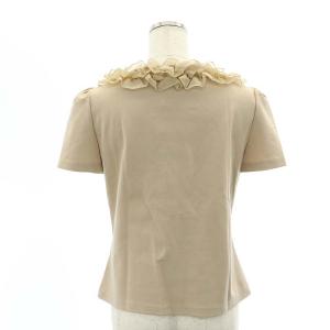 M'S GRACY 半袖カットソー フリル リボン 40 ベージュ