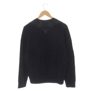 Brooks Brothers ウールVネックニット セーター 長袖 M 紺 緑 紫