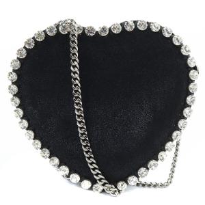 STELLA McCARTNEY 401571 ビジュー装飾 ファラベラ ハートチェーン ブラック