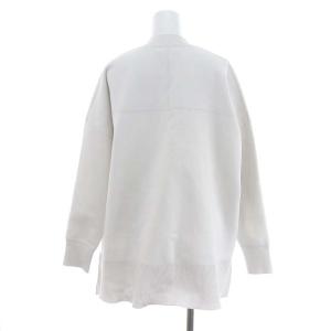 IENA 23SS ファインコットンスムースカーディガン Vネック オーバーサイズ 長袖 ライトグレー