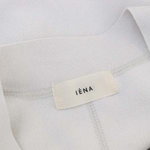 IENA 23SS ファインコットンスムースカーディガン Vネック オーバーサイズ 長袖 ライトグレー