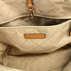 MICHAEL KORS MK トートバッグ モノグラム レザー 茶 ブラウン