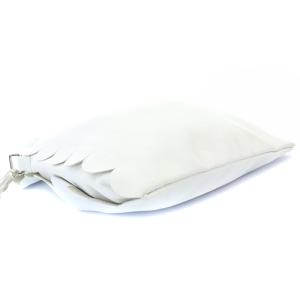 LUDLOW レザー スカラップ ショッピングバッグ ショルダーバッグ ミニ ライトグレー