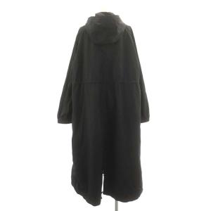 Ron Herman 22SS Washer Mods Coat コート モッズコート ロング ジップアップ S 黒 ブラック