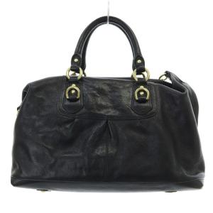 COACH マディソン ラージ サブリナ ハンドバッグ ショルダーバッグ 2way レザー ロゴ 黒 ブラック 12949