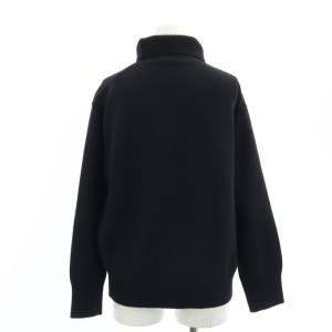 MARGARET HOWELL WOOL CASHMERE JUMPER タートルネックニット セーター ケーブル編み カシミヤ混 長袖 2 黒 ブラック