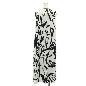 Diagram GRACE CONTINENTAL 23SS ペイントプリントワンピース ロング ノースリーブ モノトーン 38